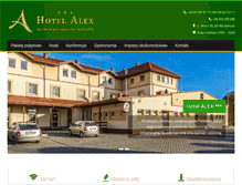 Tablet Screenshot of hotel-alex.pl